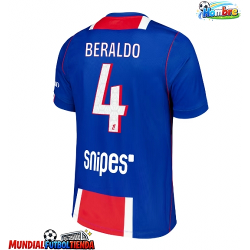 Camiseta Paris Saint-Germain Lucas Beraldo #4 Primera Equipación Replica 2026-27 mangas cortas